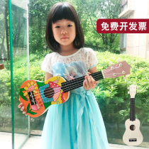 Ukulele diy little guitar handmade homemade assembly material bag painted hand painting graffiti Wood
