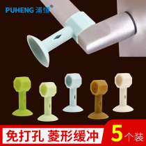 5 suction cup style toilet door handle wall protection cushion silicone anti-impact door suction bathroom door bumper door bumper top