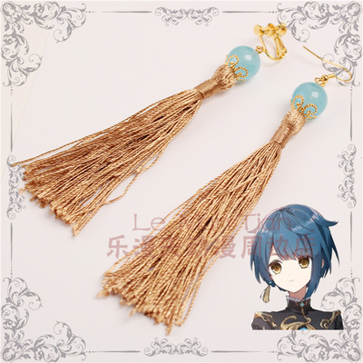 taobao agent Earrings with tassels, ear clips, props, cosplay