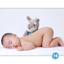 No 16 Little Dot baby painting Chinese baby poster baby picture Baby prenatal education poster Pictorial photo wall chart