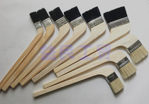 Curved handle brush Elbow brush long handle black and white brush Shipyard paint brush gray brush 1 1 5 2 2 5 3 4 inches