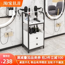 Barber shop trolley hairdressing cabinet tool table dyeing and scalding tool special hair cutting tool cabinet rack for hair salon