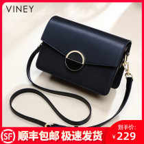 Viney bag womens bag new 2021 leather messenger bag summer joker ins small square bag 2020 tide small shoulder bag