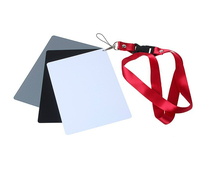 Large 18-degree gray card White balance card photography gray board black and white gray three-color card waterproof and scratch-proof gray board metering board