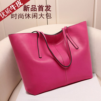 Leather women bag 2021 New Fashion casual shoulder big bag cowhide leather women Hand bag large capacity tote bag