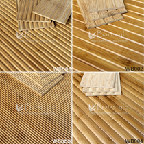 (Crown)Spot carbonized whole bamboo wave board wall decoration ceiling background wall 001234