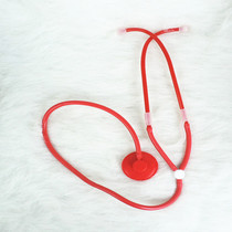 Red Toy Stethoscope Headphones Nurse Uniformed Accessories Doctors Game Wear Accessories Spice Toys