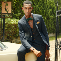 Suit suit male wedding groom dress Wedding formal high-end custom business casual slim wool suit male