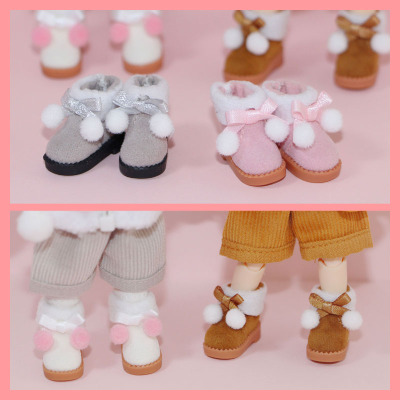 taobao agent OB11 GSC Molly YMY P9 P10 BJD12 points Pennis Sugar Baby Shoes Snow Boots