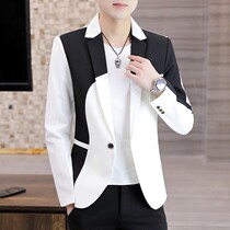 Chao brand Korean version of slim mens small suit casual jacket 2021 autumn and winter New Ruffian handsome trend Joker suit