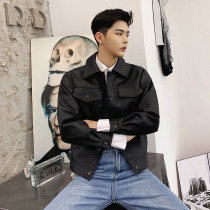 Leather clothing mens tide autumn and winter trend mens leather jacket winter plus velvet padded autumn jacket new mens winter clothing