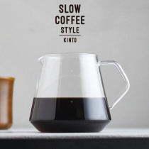 Japanese Kinto SCS series hand-brewed coffee sharing pot heat-resistant glass drip filter pot under the pot 300 600ml