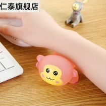 Cartoon mouse pad wrist pad Mouse wrist pad silicone hand pillow wrist pad comfortable and soft to prevent mouse