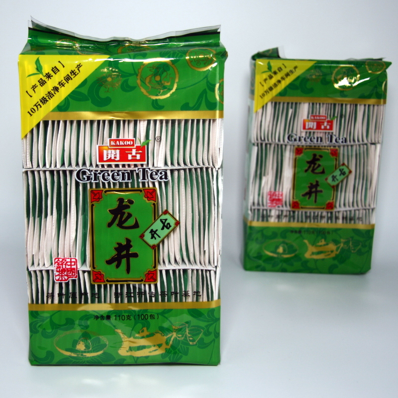 Kailong Jing Green Tea Bag 2 Bags * 100 Bags Hotel Foot Bath Club Reception Tea
