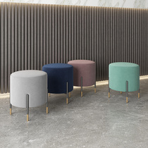 Nordic Shoe Changing Bench Modern Minimalist Designer Creative Personality Couch Stool Short Stool Fashion Fabric Footstool Makeup Stool