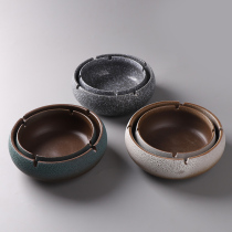 Chinese home living room office windproof ashtray extra large ashtray creative personality ceramic ashtray retro