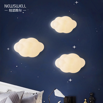 Net Red Cloud wall lamp creative white cloud decorative wall lamp bedroom lamp lamp warm romantic childrens room lamp bedside wall lamp
