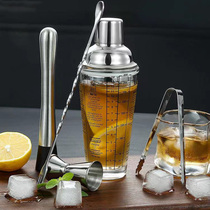 Hand-shaker bottle glass scale milk tea mixer special tool shaking cup set combination