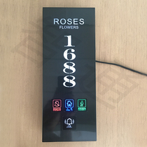 Wisdom Through Luminous Doorplate Customised Doorplate Hotel Electronic Doorplate Hotel Electronic Door Display Customised
