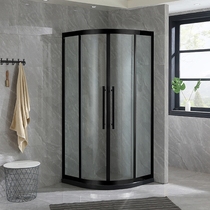 Integral stainless steel shower room Wet and dry separation bathroom glass door bathroom simple rain shower room partition