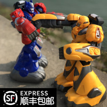  Childrens intelligent boxing battle robot double competitive fighting boy somatosensory remote control parent-child interactive video game equipment