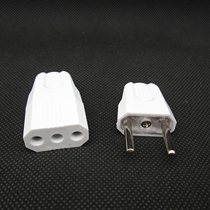 Jia and Gongmu conversion plug extension cord butt plug socket UEFA small double circle 10A midway connector 4mm