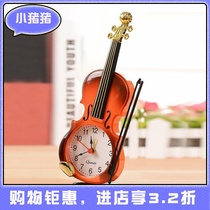 New European desktop clock table clock ornaments Household creative bedroom clock sound living room Quartz clock Small table clock