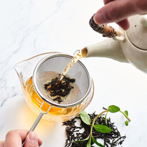 Cocoa House] Japan imported Sato metal double-layer stainless steel tea leak tea spoon filter filter