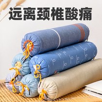 Buckwheat leather small pillow for cervical spine pillows sleep cassiae single cylindrical hard pillows stiffness correction repair special