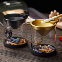 Ashtray Smoke-Proof Taste Covered Funnel in Ashtray Trendy Living Room Home Fashion Modern Ashtray Ins Creativity