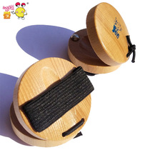 Student ring board Orff instrument primary color primary school ring board thumb clasp solid wood afternoon board clear color Hu board