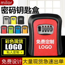 Decoration key password box construction site cat's eye home stay anti-theft door wall-mounted password lock key storage box