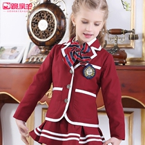 Childrens clothing girls suit School uniform dress spring and autumn children childrens small suit female middle and Big Boy suit coat
