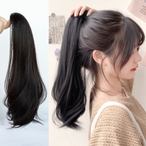 ベ ベ ghost home ゛ wig ponytail female grab clip long curly hair high ponytail micro roll natural student fake braid Net Red