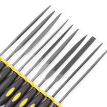 Throat diamond alloy file set small steel file metal grinding tool 10 sets of gold steel mini assorted