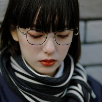  Right shop Japanese pure titanium ultra-light square frame No-makeup height number myopia small face female repair with lenses literary glasses frame