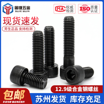 Hexagon screw Imported 12 grade 9 alloy steel cylindrical bolt M3M4M5M6M8M10 Fangsheng extended screw