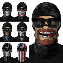 Headgear men's motorcycle mask full face riding ski motorcycle sun protection wind and dust quick drying 3D headgear scarf