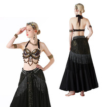 Belly dance tribe three-piece costume 2020 new belly dance skirt female classical folk dance bra
