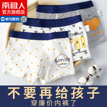 Antarctic childrens underwear Boys cotton shorts Summer thin flat pants Big child baby cotton four-sided flat pants FH