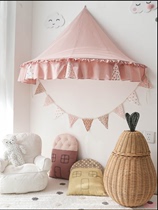 Nordic ins childrens tent indoor princess room game house bedside decoration bed mantle reading corner account reading corner