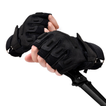 Military fans special forces Black Hawk tactical gloves mens half-finger combat gloves outdoor riding anti-cutting non-slip gloves
