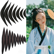 Ancient costume wig Qing Dynasty Ancient modeling hair bag bun Ancient wig stick horn pad hair performance Dragon female fairy
