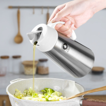 Japan asvel316 stainless steel oil pot automatic opening and closing soy sauce oil bottle household oil tank large capacity kitchen leak proof