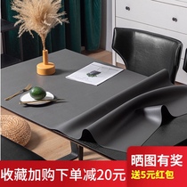 Q elastic silicone table mat Leather tablecloth waterproof and oil-proof wash-in table mat pvc anti-scalding light luxury high-end sense coffee table mat
