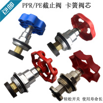 PPR globe valve core 20-110 lifting type PE circlip spring copper rod copper core PPR water valve water pipe fittings
