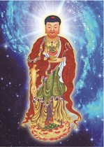 Buddhism Affinity HD Amitabha Portrait Bodhisattva Picture hanging painting Tangca Painting Photo Paper Double-sided plastic seal