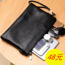 Mens Clutch Multi-function bag change bag Girly Strap bag Large fresh change bag Soft leather men