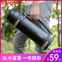 Xile Thermos Mens large capacity Stainless steel Thermos Household Thermos Portable Outdoor Travel Kettle 2L