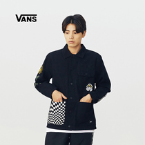  Vans official Japanese stitching checkerboard tooling style mens and womens couple jacket